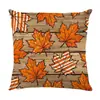 Almohada para cabecera de dormitorio de Acción de Gracias más vendida de Amazon, funda de almohada estampada, decoración para el hogar transfronteriza, funda de almohada para sofá