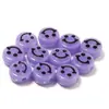 Accesorios de Joyería Hechos a Mano DIY 100 Piezas/Paquete Acrílico Colorido Cara Sonriente Convexa Cuentas Pulsera Cuentas Planas Redondas