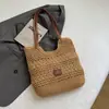 Bolso de Mano Trenzado Hueco Estilo Coreano de Moda 2026 Verano Nuevo Bolso de Hombro Gran Capacidad Bolso de Playa de Moda para Vacaciones