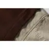 Ropa Vintage 25 Otoño Nuevo Estilo Japonés Marca de Moda Diseño Camisa Chaleco Falso de Dos Piezas Chaqueta Camisa Lavada para Hombre