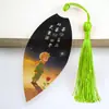 Aventura Planetaria El Principito Marcador de Páginas con Nervadura de Hoja Real Estilo Fresco y Artístico Clip Marcador de Lectura un Regalo Cálido para Amigos