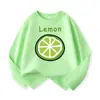 Camiseta de manga larga de algodón puro para niños de marca de moda al por mayor para primavera y otoño, camiseta interior holgada para niños grandes, prenda superior de ropa para niños y niñas