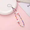 Contas como Joias Nova Corrente de Celular com Contas de Nuvem Acessórios Coloridos de Pulseira de Pulso Cordão Curto para Celular Presente para Mulheres