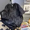 Camiseta de Manga Corta con Cuello en V, Estampado Tie-Dye Americano, Estilo Nuevo de Moda, Versátil, Perezosa, Elegante, Sin Marca, para Hombre en Verano