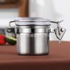 Frasco Sellado para Granos de Café Acero Inoxidable 304 Válvula de Escape Almacenamiento Sellado Frasco para Té Frasco para Píldoras de Frutas Secas Mini Botella para Medicamentos