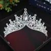 Corona de Novia Barroca Retro Transfronteriza con Pedrería Marquise, Diadema para Ceremonia de Mayoría de Edad, Accesorio para el Cabello Estilo Palacio, Corona de Princesa Reina
