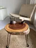 Mesa de Centro Plegable de Madera Maciza, Mesa Pequeña Simple para Balcón Exterior, Mesa Baja Tatami para Sala de Estar, Mesa de Centro para Balcón