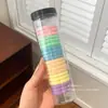 Elásticos de Cabelo Descartáveis em Cores Doces para Mulheres, Novo Estilo 2026 Elásticos de Cabelo para Crianças, Alta Elasticidade, Cordas de Cabelo Não Danificam, Elásticos de Cabelo