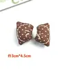 Acessórios de Laço de Algodão com Bolinhas de Tecido, Adereço de Cabeça Nó de Almofada Mini, Decoração de Grampo de Cabelo, Acessórios para Sapatos, Meias e Chapéus Infantis