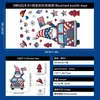 4 de Julio Día de la Independencia Americana Enano Águila Calva Pegatina Electrostática Ventana de Vidrio Decoraciones de Atmósfera Festiva