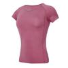 Camiseta deportiva de manga corta para mujer, ajustada, para yoga, gimnasio, running, entrenamiento, de malla, con espalda bonita, ropa de fitness para verano