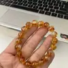 Pulseira de Cristal Torre Amarela Natural, Pulseira de Joias de Citrino de Círculo Único para Mulheres e Casais, Atrai Riqueza e Melhora a Sorte, Atacado Feito à Mão