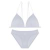 Conjunto de Sutiã Francês Ultra Fino com Alça de Ombro e Fecho Frontal Sem Aro, Conjunto de Sutiã Triângulo, Sem Costura com Bojos, Sensação Nude
