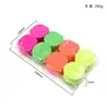 8 Rollos/Paquete Set de Rollos de Papel Crepé de Colores Fluorescentes Decoración de Fondo para Fiesta de Cumpleaños Tema Fluorescente Cinta Arte Latte