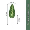 Estrutura de Escalada para Gatos com Folhas Artificiais Transfronteiriça Planta Verde Folha de Canna Flor Artificial Acessórios de Artefato Folha de Melancia Folha de Orelha de Elefante