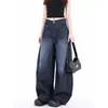 Jeans de Pierna Recta para Hombres y Mujeres, Nuevo Estilo de Verano, Pantalones Anchos Sueltos, Pantalones Vintage de Largo Completo para Parejas, Azul Claro