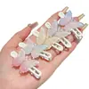 Pinzas para el pelo de mariposa para niñas, Pinzas laterales para niños, Pinzas para flequillo, Elegantes pinzas de pico de pato, Dulces accesorios para el pelo para niñas, Pinzas laterales