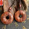 Suministros taoístas golpe de rayo madera de azufaifo relieve Taiji colgante de Taishang Laojun fantasma de la montaña gastar dinero Madera de trueno hebilla de seguridad