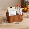 Cesta de almacenamiento de escritorio para llaves de entrada, artículos varios, organizador de cajones para controles remotos, libros, bocadillos y cosméticos