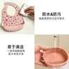 Conjunto de Alimentação de Silicone para Bebê, Tigela de Alimentação à Prova d'Água, Garfo e Colher Macios, Resistente a Altas Temperaturas, Atacado Dropshipping