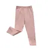 Leggings de Algodón para Niñas, Pantalones Lisos Nuevos de Primavera y Otoño, Pantalones Versátiles Dulces Estilo Coreano Color Caramelo Ajustados para Niños Pequeños