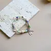 Jingdezhen nova pulseira de cerâmica pulseira de coração de menina infantil círculo único joia desenho animado fofo suprimento de barraca atacado