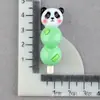 Panda Crema de Fresa Pegamento Accesorios Paleta Hawthorn Confitado Animal de Dibujos Oso Osito Funda para Teléfono Imán para Refrigerador DIY