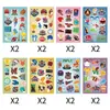 Set de Pegatinas de Fútbol Americano Transfronterizo Pegatinas de Dibujos Animados para Fiesta del Super Bowl Pegatinas de Papelería para Cuaderno Infantil Personalización