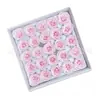 Procesamiento y Personalización de Cabeza de Flor de Jabón Rosa Despertar Flor de Jabón Inmortal Caja de Regalo de Flores de Jabón Ramo Regalo DIY