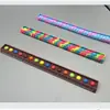 Regla de Silicona Flexible Color Caramelo Triángulo Creativo para Alivio del Estrés Regla Educativa de Burbujas Transportador Regla Recta para Alivio del Estrés