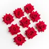 Venda Quente Veludo Simulador Rosa Decoração de Casamento DIY Ornamento de Casamento Feito à Mão Flores Decorativas Flores de Seda Ornamentos de Flores para Lapela
