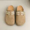 Mules Slip-On com Plataforma para Mulheres, Aumentam a Altura, Bico Fechado, Adequado para Pessoas Baixas, Novo Modelo Primavera 2026, Estilo Birkenstock