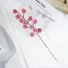 Flor Artificial Fruta de la Fortuna Decoración Navideña Fruta Roja Tallo Único Bayas Venta al por Mayor Acebo Pequeño Sala de Estar Adornos para las Fiestas de Año Nuevo