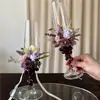 Copas Creativas para Brindar, un Par de Copas, Copas de Flor Eterna, Regalo de Boda Compromiso Boda, Paquete de Materiales para Copa de Vino DIY