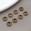 Ábaco de Acero Inoxidable Cuentas de Platillo Volador Cuentas Curvas Cuentas Espaciadoras Chapadas en Oro al Vacío Cuentas de Posicionamiento Pulsera DIY Collar Accesorios de Joyería