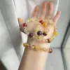 Frijoles de Azúcar de la Suerte Torre de Cristal Amarillo Natural Pulsera de Amatista Uruguaya Ágata Roja Ojo de Tigre Amarillo Estilo Exquisito Versátil