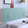 Funda suave para cabecero elástica universal de color sólido todo incluido, funda protectora a prueba de polvo para cojines suaves de dormitorio