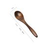 Cuchara de madera comercial mango largo cuchara para mezclar cuchara pequeña condimento alargada café nuez en polvo cuchara sopera miel cuchara para hielo cuchara de postre