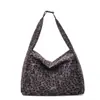 Bolso Tote de Gran Capacidad con Estampado de Leopardo para Mujer 2025 Otoño Nuevo Estilo Bolso de Hombro Cruzado Retro de Alta Gama de Moda