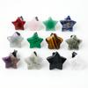 Piedra en bruto de cristal natural Luna estrella amor clip para salida de aire acondicionado de coche Clip decorativo de cristal para salida de aire europeo y americano