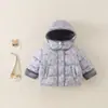 Chaqueta de Algodón Estampada Elegante para Niñas 2026 Nuevo Estilo Coreano Otoño Invierno Forro Polar Ropa Casual para Niñas Jóvenes