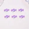 Pequeños accesorios de resina translúcida de colores de caramelo, decoraciones para uñas, pasadores para el cabello 3D DIY, accesorios para uñas vestibles, pequeñas flores de pedrería