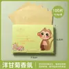 Papel Secante Facial, Pañuelo Facial Secante de Aceite Perfumado Portátil, Papel Secante de Aceite para Maquillaje de Mujer, Herramientas de Maquillaje, 100 Piezas en un Paquete