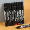 Marcador Permanente Impermeable Resistente a la Decoloración Base Aceite Recargable Punta Gruesa para Logística, Entrega Express y Uso de Oficina