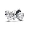 2025 Novo Elegante Luxuoso Liga Diamante Laço Pulseira Contas DIY Acessórios de Joias