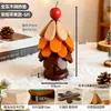 Alfombrilla Aislante de Madera Maciza para Árbol de Navidad, Posavasos de Árbol, Decoración de Mesa, Creativo Anti-Quemaduras y Resistente a Altas Temperaturas, Posavasos para Ollas y Tazones, Aparador