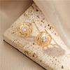DIY brincos de pérola acessórios S925 prata agulha brincos brincos suporte vazio 14k micro incrustado zircão trevo brincos para as mulheres