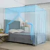 Mosquiteiro de Palácio Doméstico Suporte Grosso Estilo Princesa de Chão Rede Encriptada Espessada Gaze Mosquiteiro de Cama de Casal Antigo Antigo