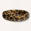 Elástico de cabelo com estampa de leopardo, elástico de rabo de cavalo de alta elasticidade, acessório de cabelo europeu e americano, best-seller transfronteiriço da Amazon para mulheres