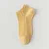 Calcetines de Algodón sin Costuras para Mujer, Verano Nuevo, Malla Japonesa Hueca, Suela con Masaje, Caña Baja, Boca Baja, Calcetines Invisibles